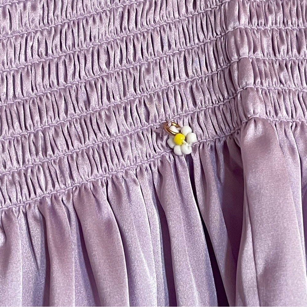 Natural Life Daisy Smocked Shorts Lavender Size M - Picture 4 of 14